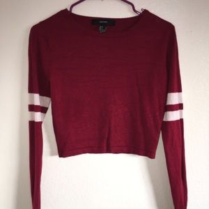 Crop long sleeve shirt